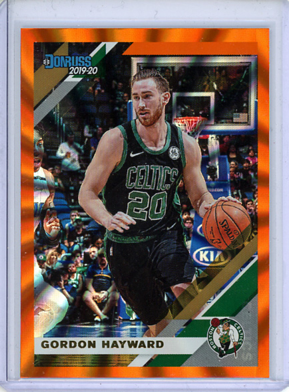 Gordon Hayward 2019-20 Donruss #9 Orange Laser