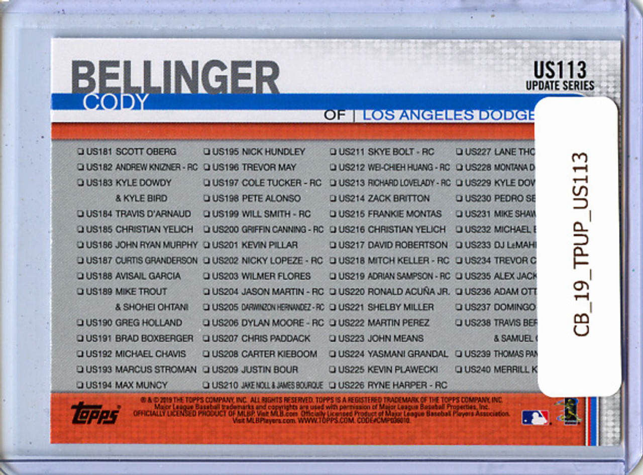 Cody Bellinger 2019 Topps Update #US113 Highlights & Checklist