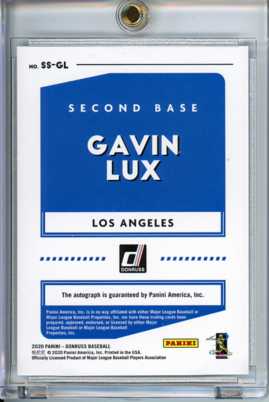 Gavin Lux 2020 Donruss, Signature Series #SS-GL (1)