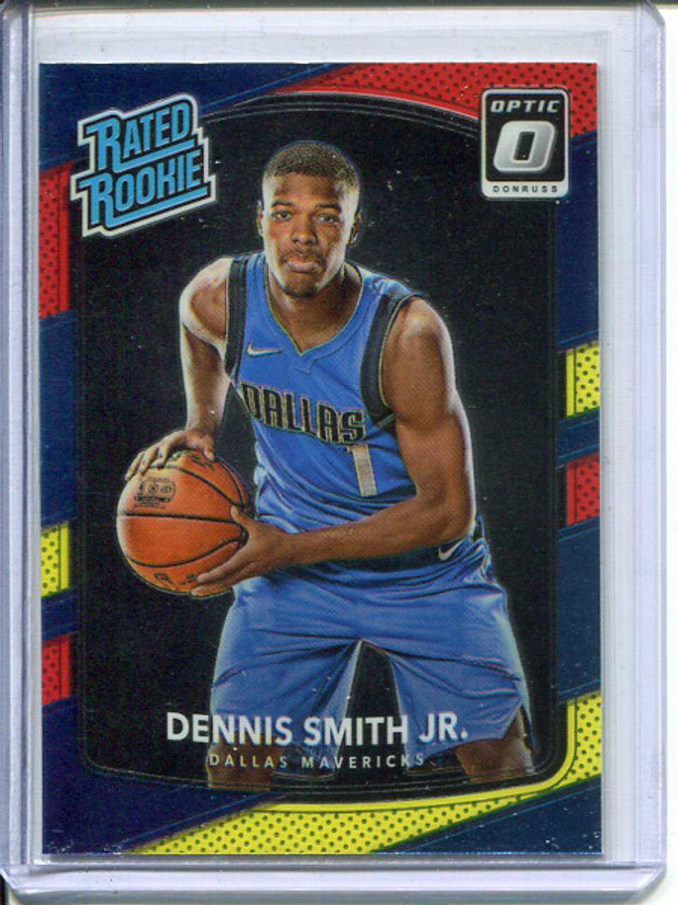 Dennis Smith Jr. 2017-18 Donruss Optic #192 Red and Yellow