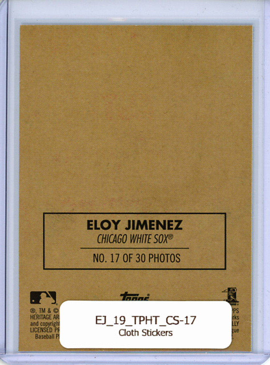 Eloy Jimenez 2019 Heritage, Cloth Stickers #17