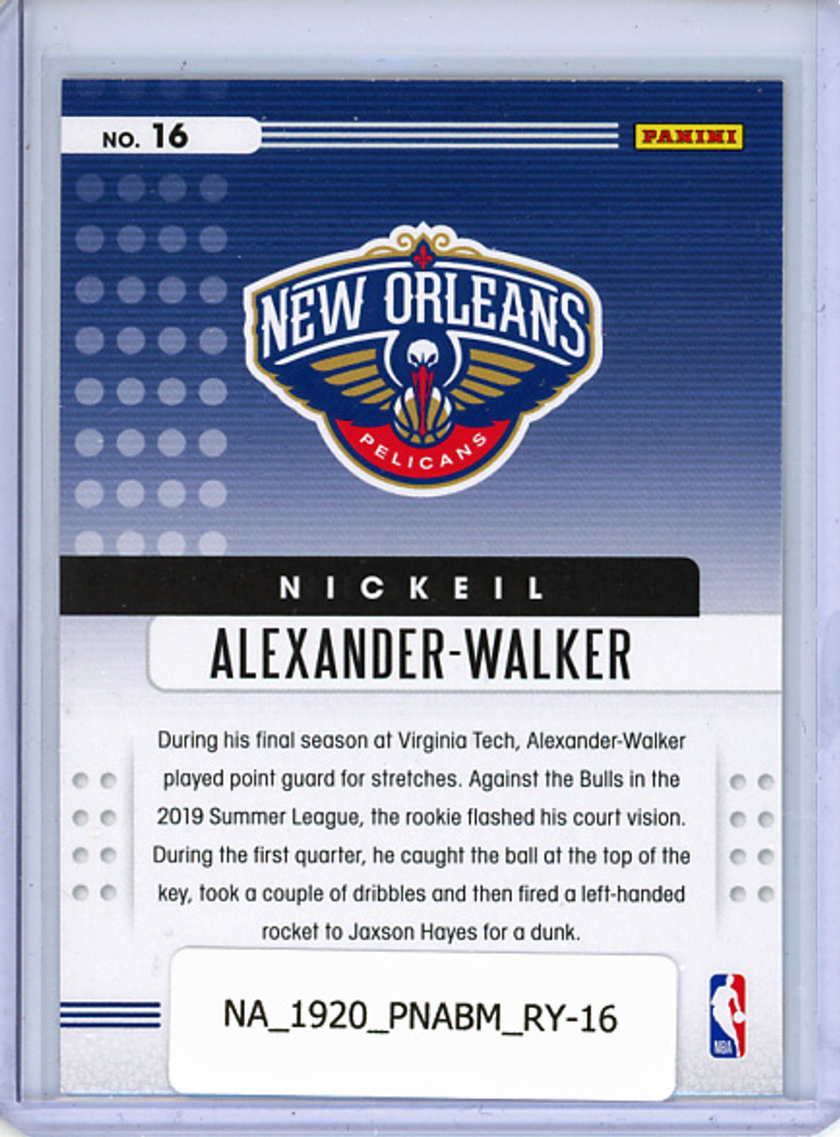 Nickeil Alexander-Walker 2019-20 Absolute, Rookies Yellow #16