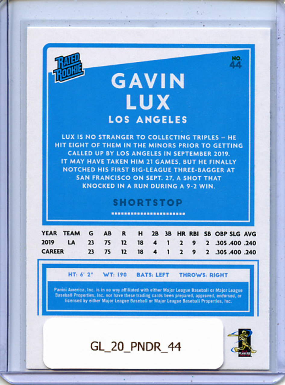 Gavin Lux 2020 Donruss #44