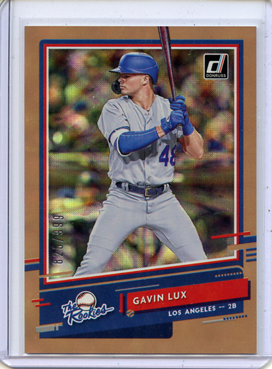 Gavin Lux 2020 Donruss, The Rookies #R-8 (#825/999)