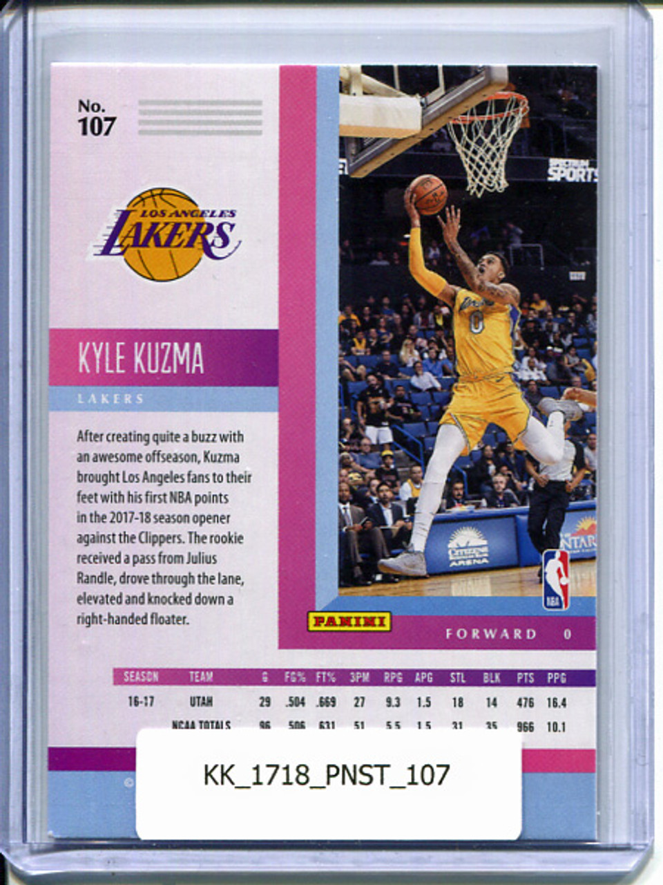 Kyle Kuzma 2017-18 Status #107