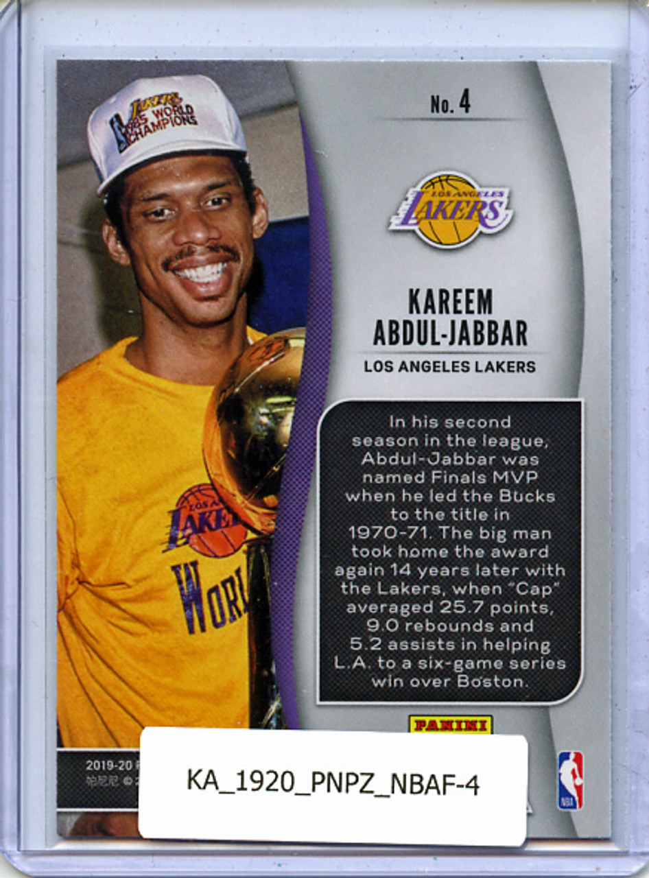 Kareem Abdul-Jabbar 2019-20 Prizm, NBA Finalists #4