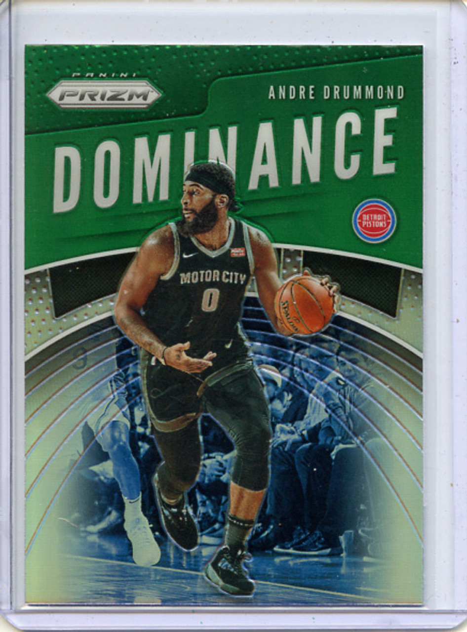 Andre Drummond 2019-20 Prizm, Dominance #1 Green