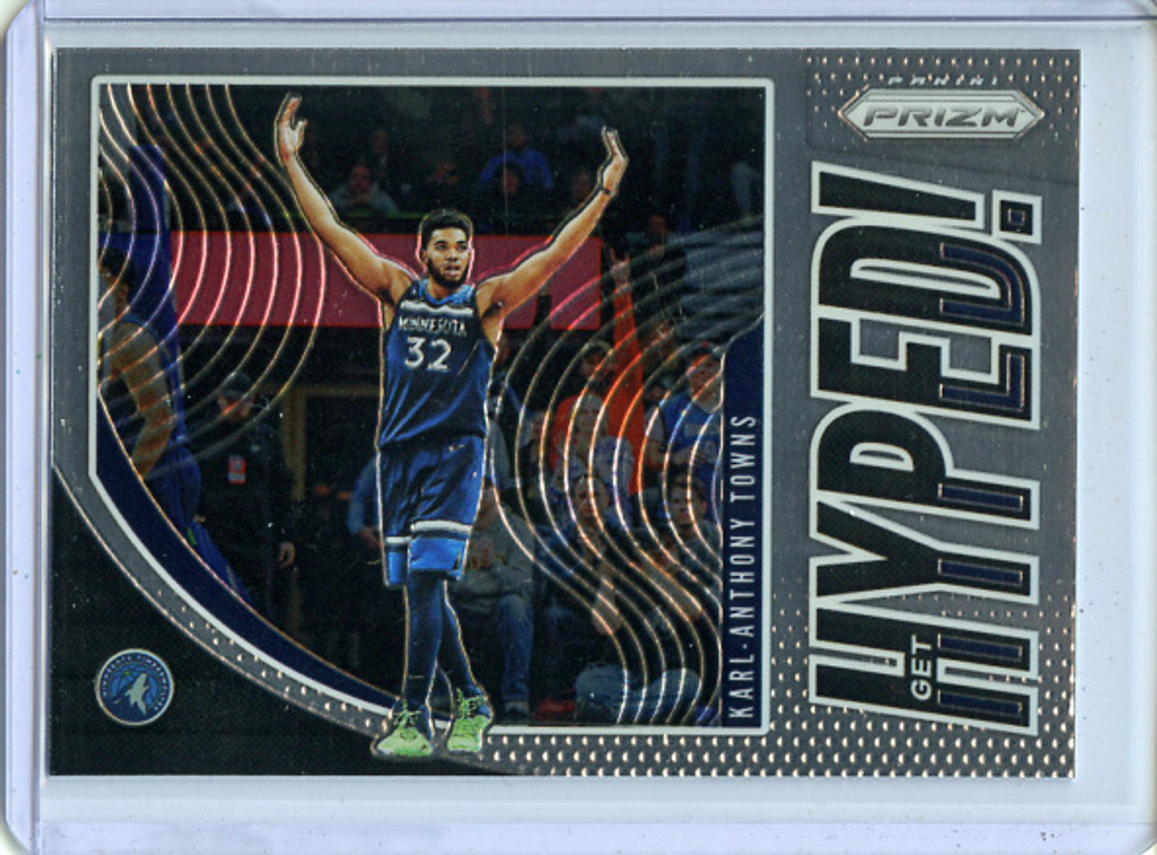 Karl-Anthony Towns 2019-20 Prizm, Get Hyped! #1
