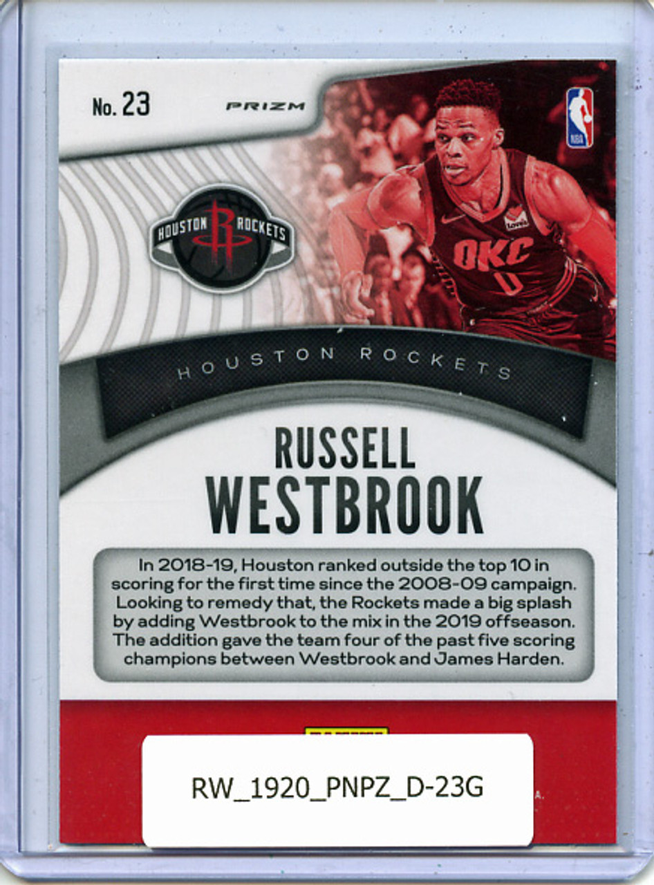 Russell Westbrook 2019-20 Prizm, Dominance #23 Green