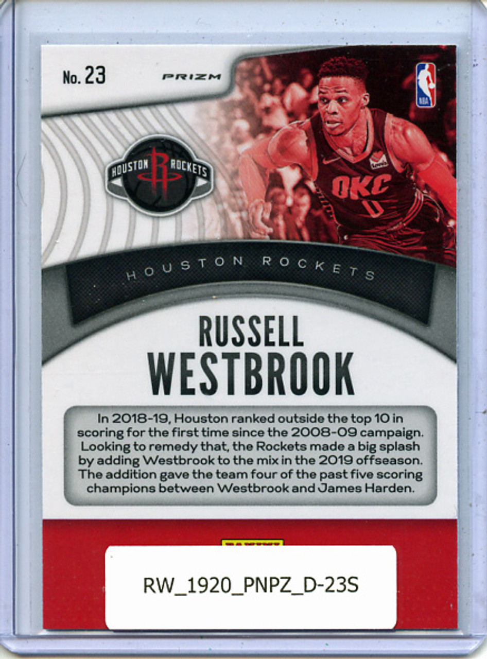 Russell Westbrook 2019-20 Prizm, Dominance #23 Silver