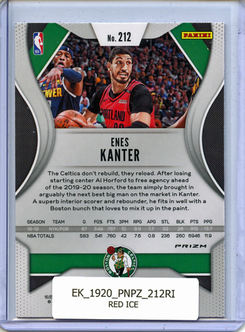 Enes Kanter 2019-20 Prizm #212 Red Ice