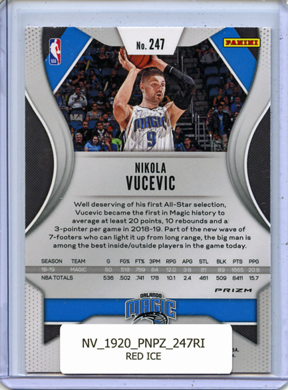 Nikola Vucevic 2019-20 Prizm #247 Red Ice