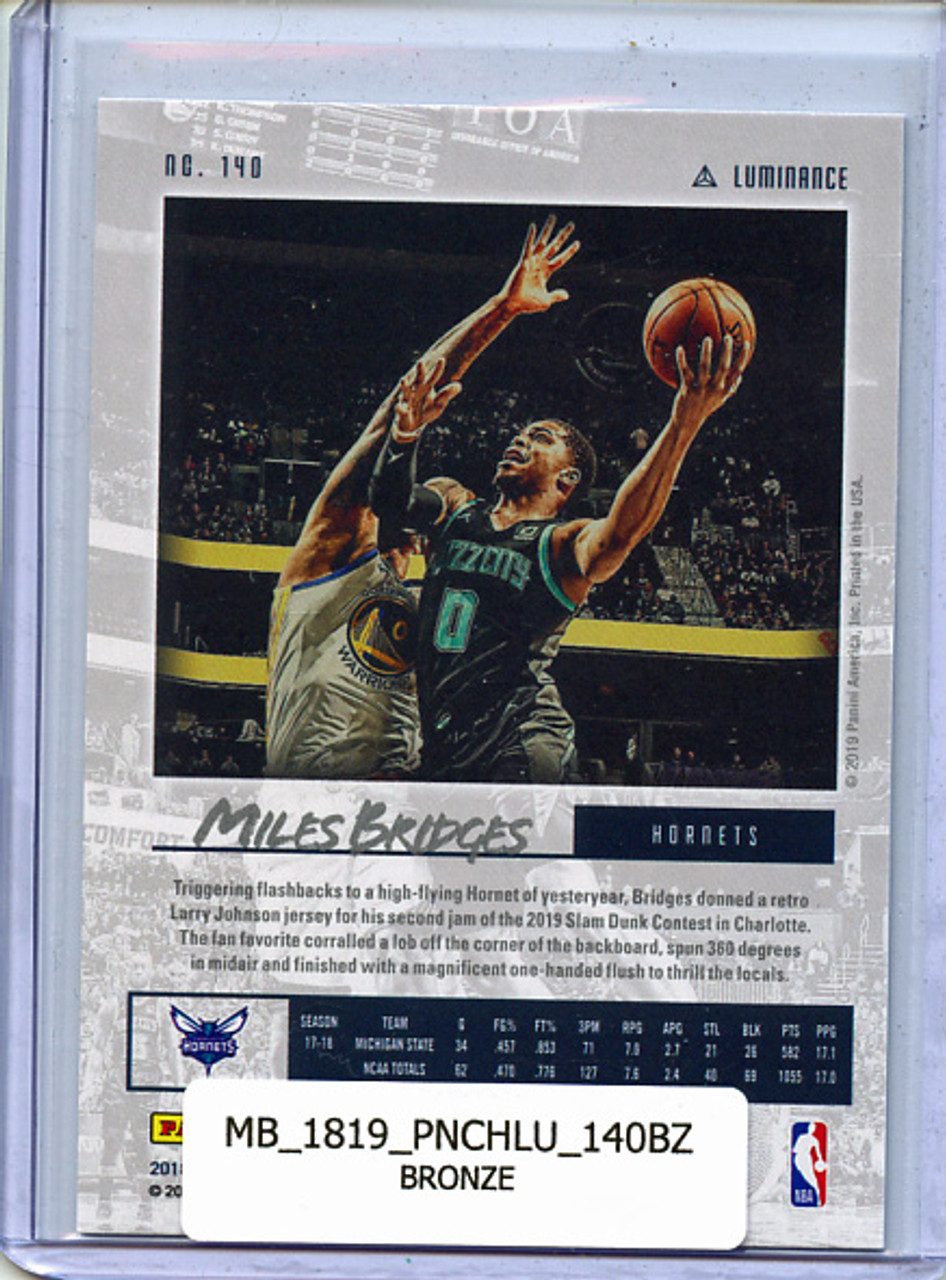 Miles Bridges 2018-19 Chronicles, Luminance #140 Bronze