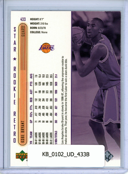 Kobe Bryant 2001-02 Upper Deck #433 Jumping