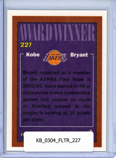 Kobe Bryant 2003-04 Tradition #227 Award Winner