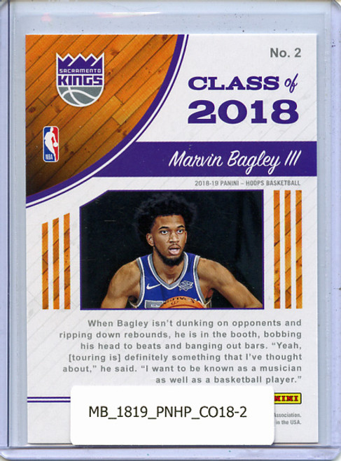 Marvin Bagley III 2018-19 Hoops, Class of 2018 #2