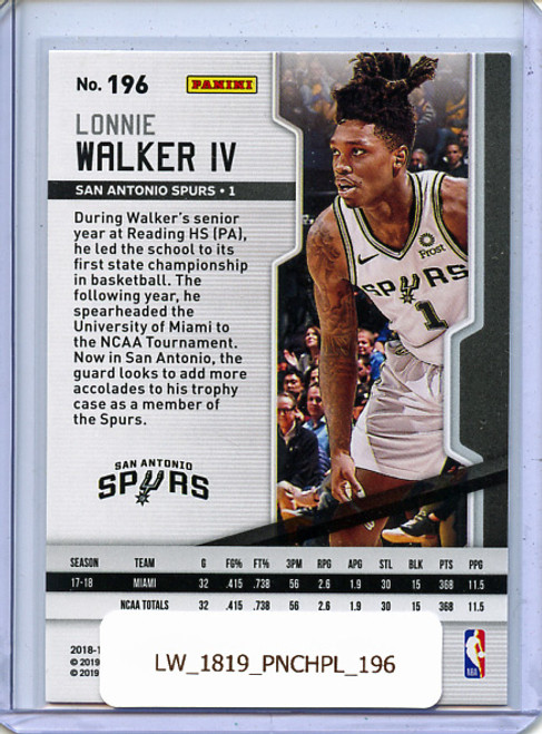 Lonnie Walker IV 2018-19 Chronicles, Playoff #196