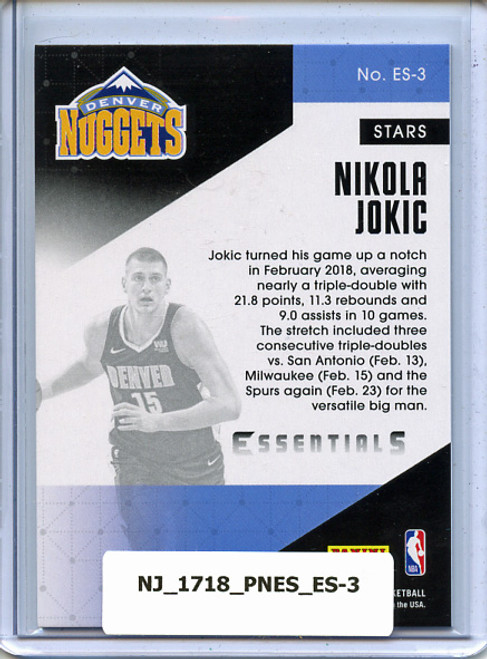 Nikola Jokic 2017-18 Essentials, Essential Stars #ES-3
