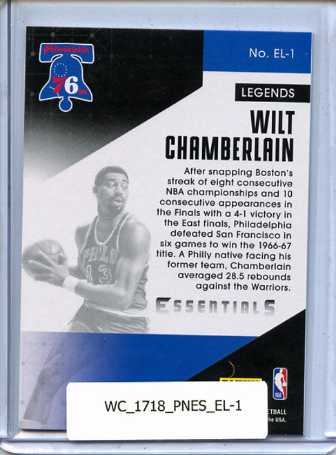 Wilt Chamberlain 2017-18 Essentials, Essential Legends #EL-1