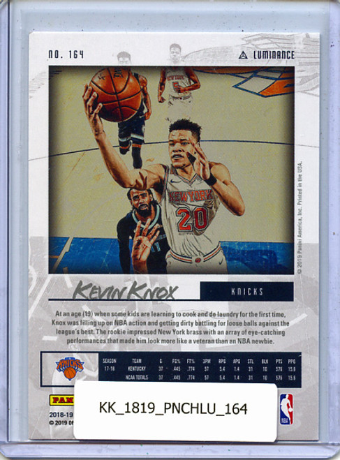 Kevin Knox 2018-19 Chronicles, Luminance #164