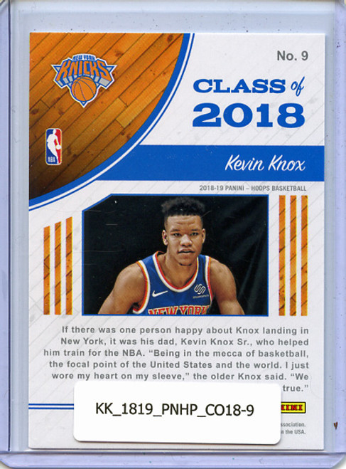 Kevin Knox 2018-19 Hoops, Class of 2018 #9