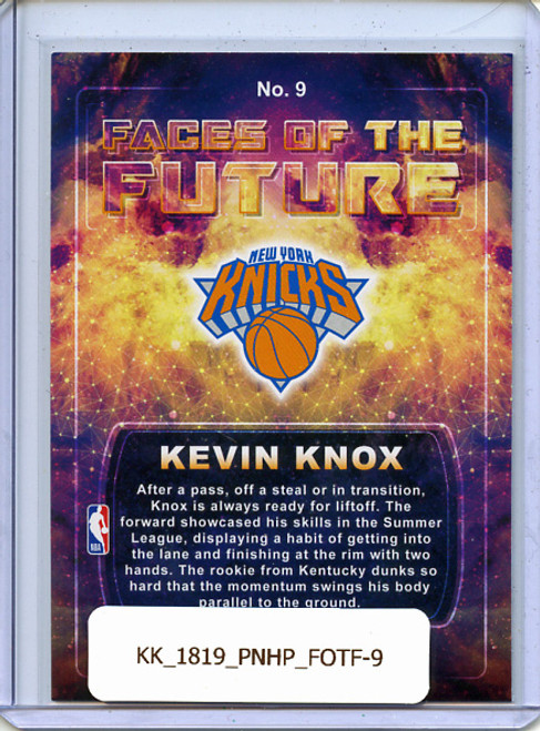 Kevin Knox 2018-19 Hoops, Faces of the Future #9