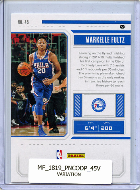 Markelle Fultz 2018-19 Contenders Draft Picks #45 Variations