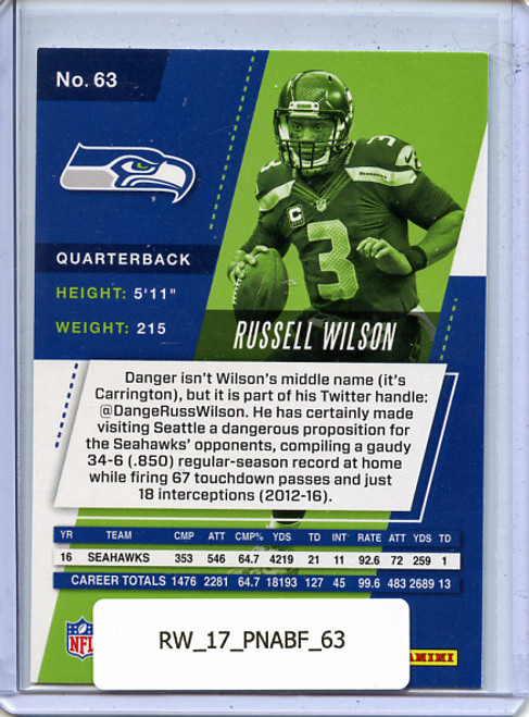 Russell Wilson 2017 Absolute #63
