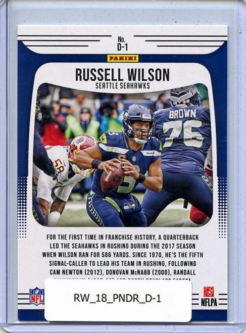 Russell Wilson 2018 Donruss, Dominators #D-1