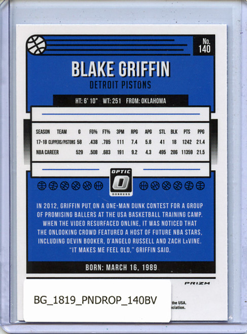 Blake Griffin 2018-19 Donruss Optic #140 Blue Velocity