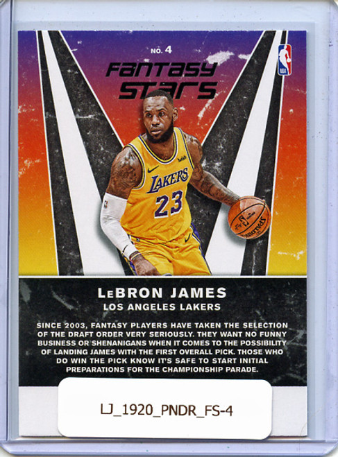 LeBron James 2019-20 Donruss, Fantasy Stars #4