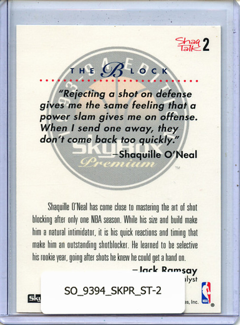 Shaquille O'Neal 1993-94 Skybox Premium, Shaq Talk #2