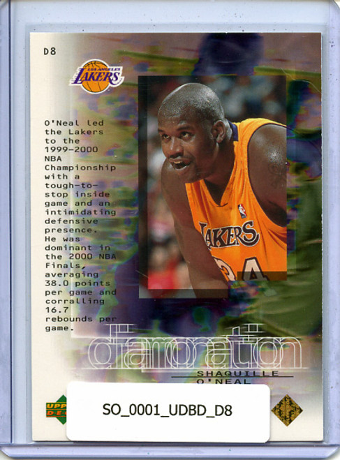 Shaquille O'Neal 2000-01 Black Diamond, Diamonation #D8