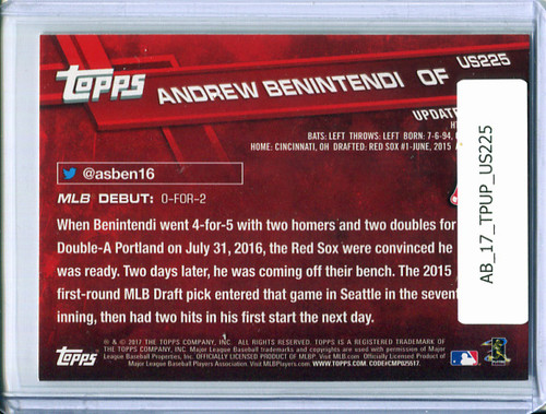 Andrew Benintendi 2017 Topps Update #US225