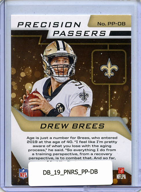 Drew Brees 2019 Rookies & Stars, Precision Passers #PP-DB