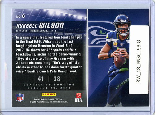 Russell Wilson 2018 Score, Scoreboard #8