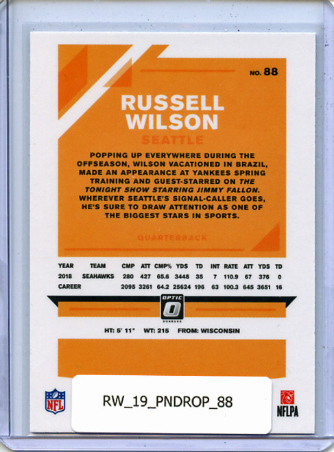 Russell Wilson 2019 Donruss Optic #88