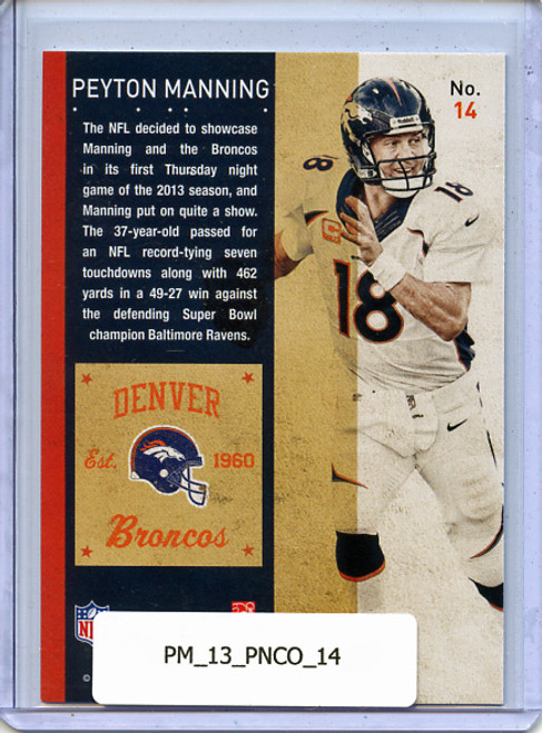 Peyton Manning 2013 Contenders #14