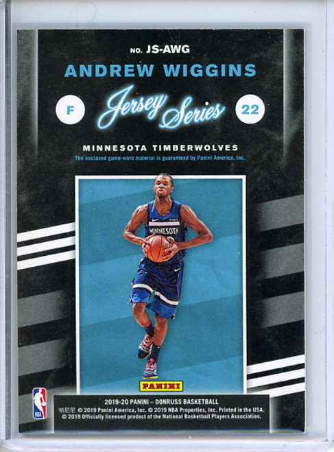 Andrew Wiggins 2019-20 Donruss, Jersey Series #JS-AWG (1)