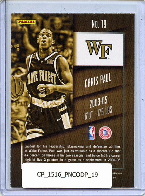 Chris Paul 2015-16 Contenders Draft Picks #19