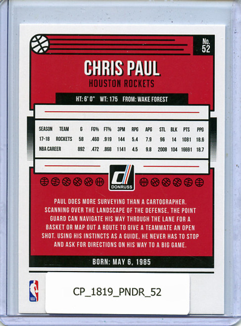 Chris Paul 2018-19 Donruss #52