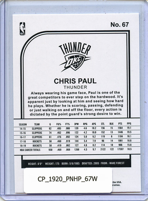 Chris Paul 2019-20 Hoops #67 Winter