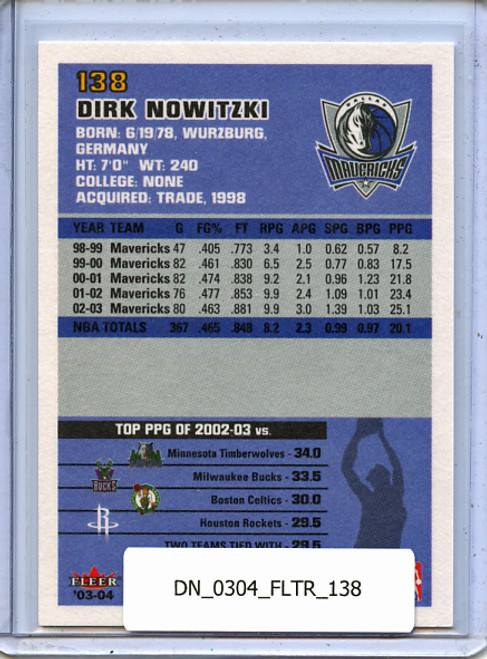Dirk Nowitzki 2003-04 Tradition #138