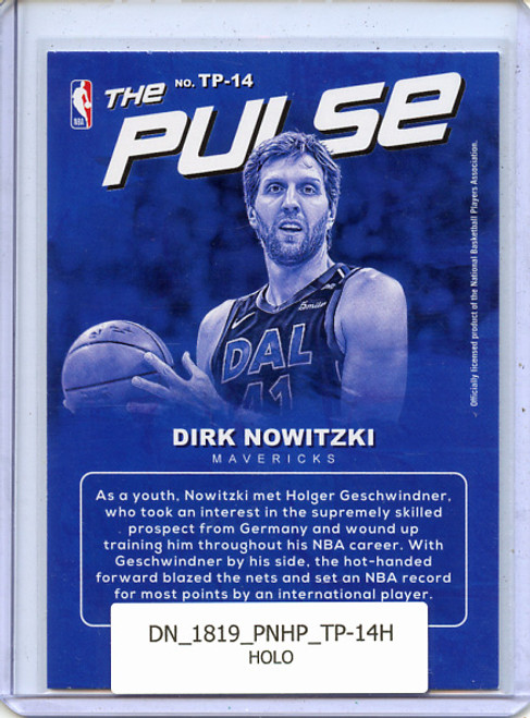 Dirk Nowitzki 2018-19 Hoops, The Pulse #TP-14 Holo
