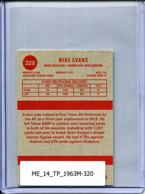 Mike Evans 2014 Topps, 1963 Minis #320