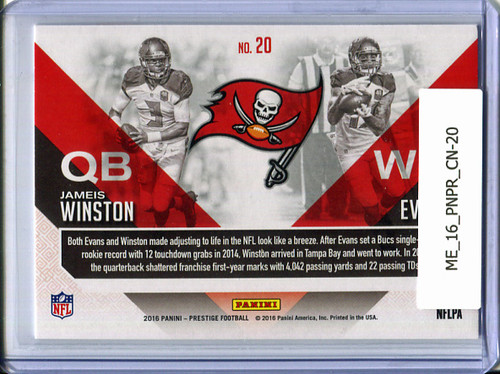 Mike Evans, Jameis Winston 2016 Prestige, Connections #20