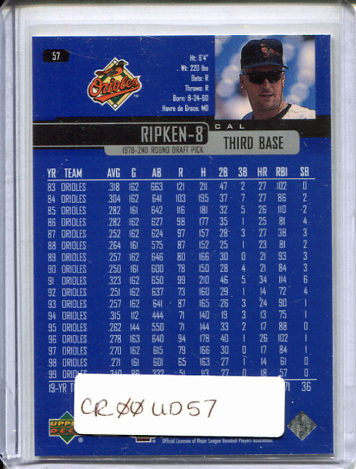 Cal Ripken Jr. 2000 Upper Deck #57