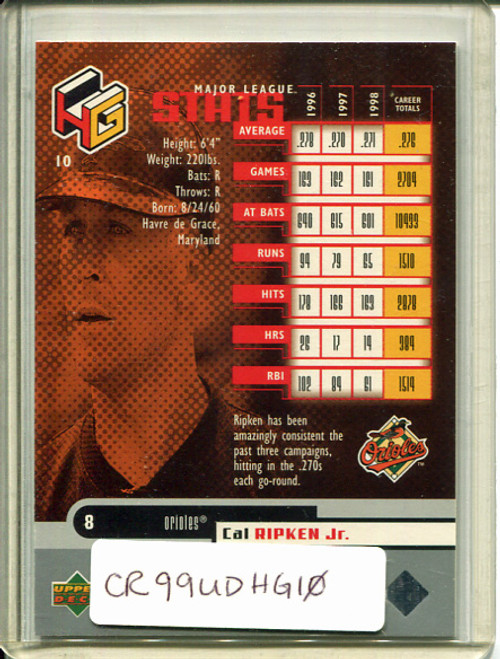 Cal Ripken Jr. 1999 Upper Deck HoloGrFX #10