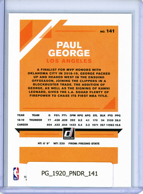 Paul George 2019-20 Donruss #141