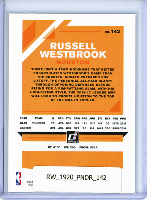 Russell Westbrook 2019-20 Donruss #142